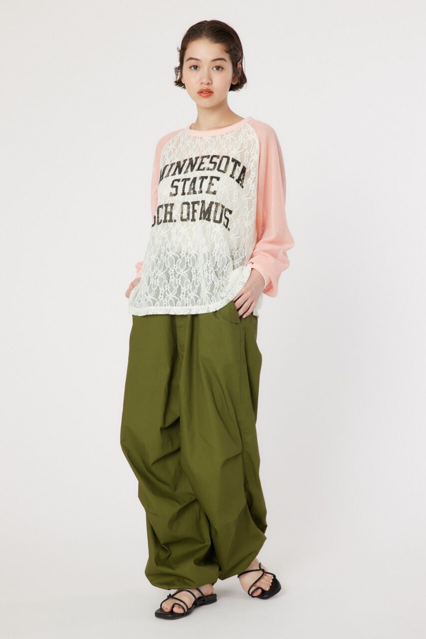 RODEO CROWNS「レースドッキングラグランシアートップス」|Tシャツ・カットソー|