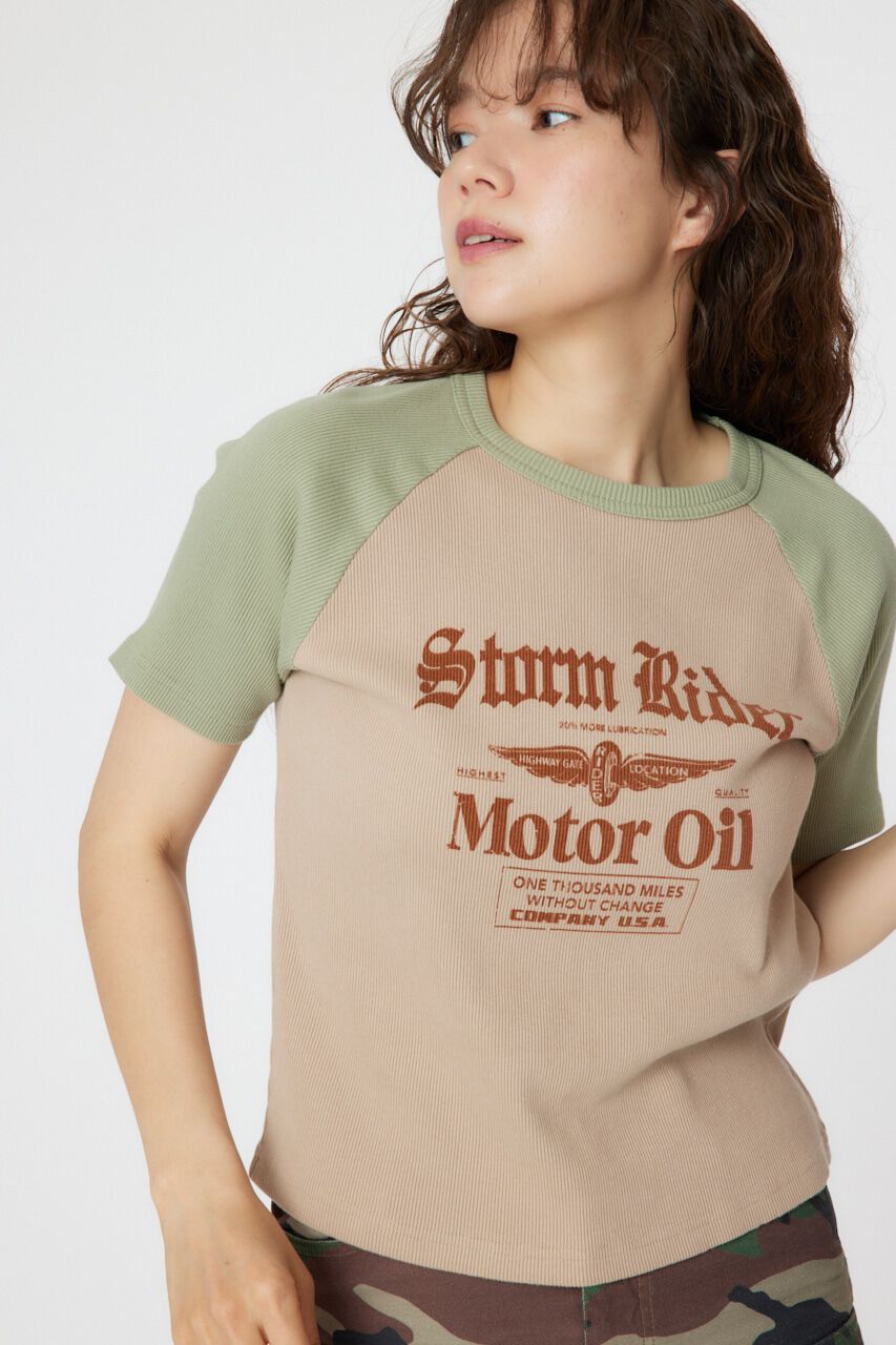 RODEO CROWNS「Riderラグランリブ Tシャツ」|Tシャツ・カットソー|