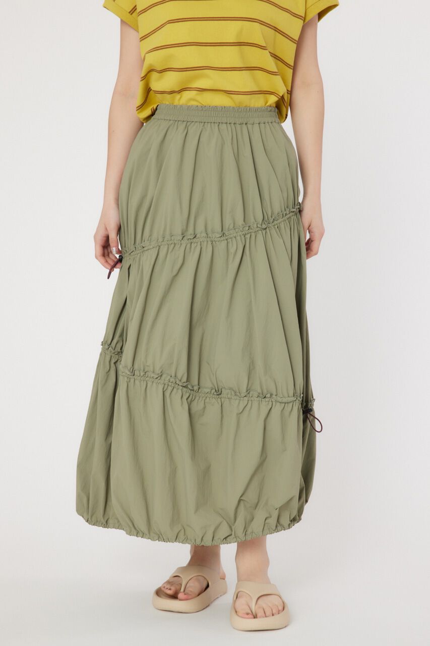 RODEO CROWNS「W/R スピンドル ティアードスカート」|スカート|