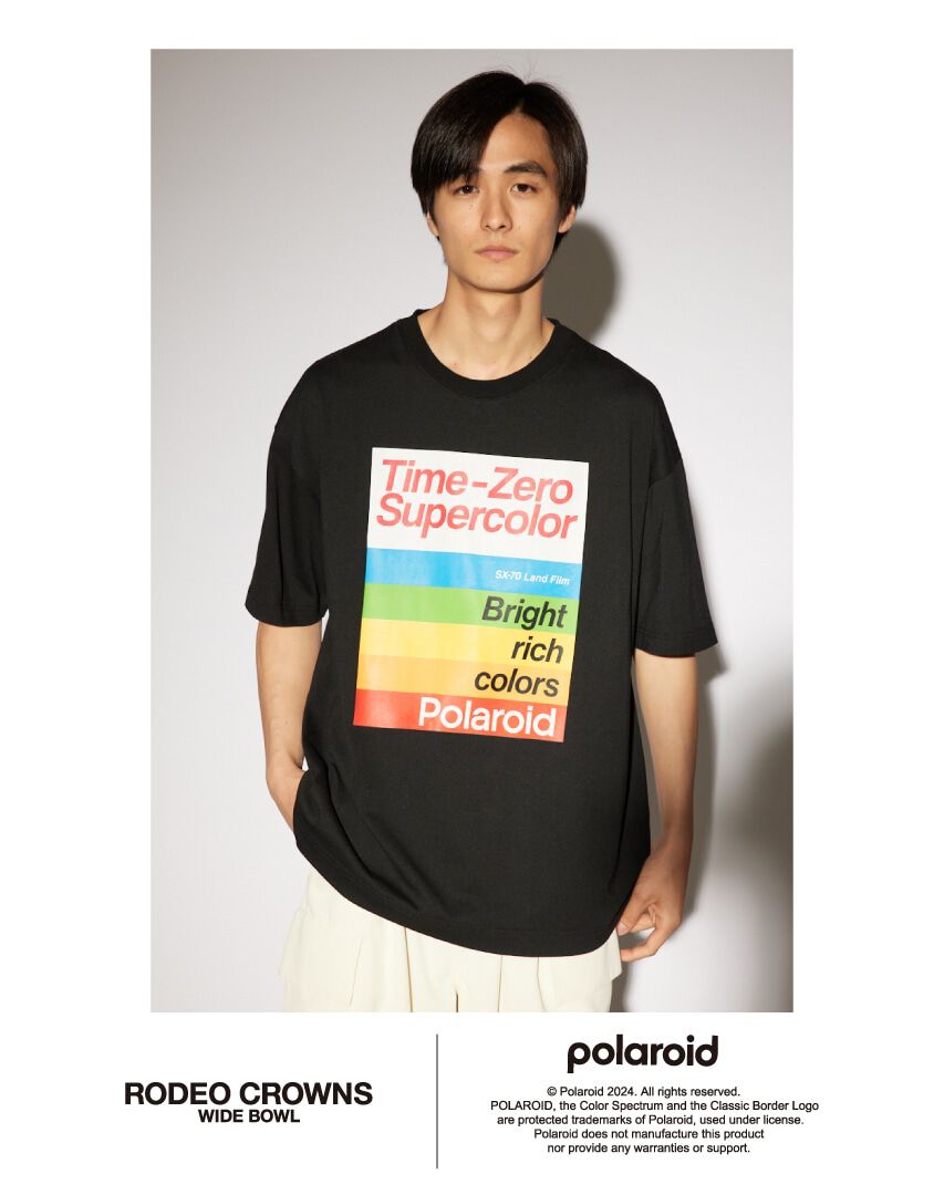 RODEO CROWNS「Polaroid ボックスロゴTシャツ」|Tシャツ・カットソー|BLK