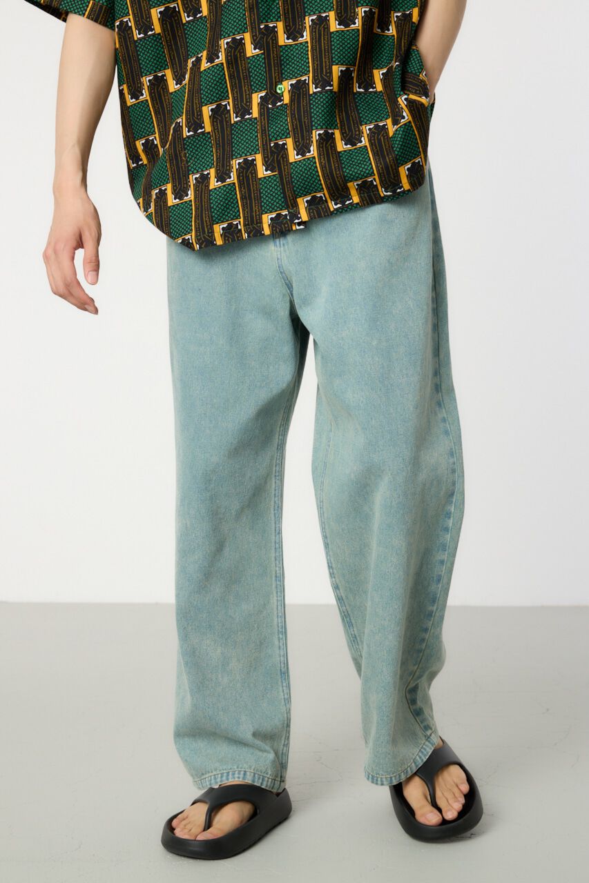 RODEO CROWNS「wide straight denim」|デニム|L/BLU1