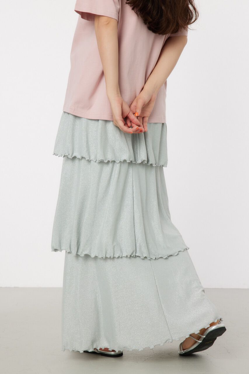 RODEO CROWNS「ラメカットティアードスカート」|スカート|
