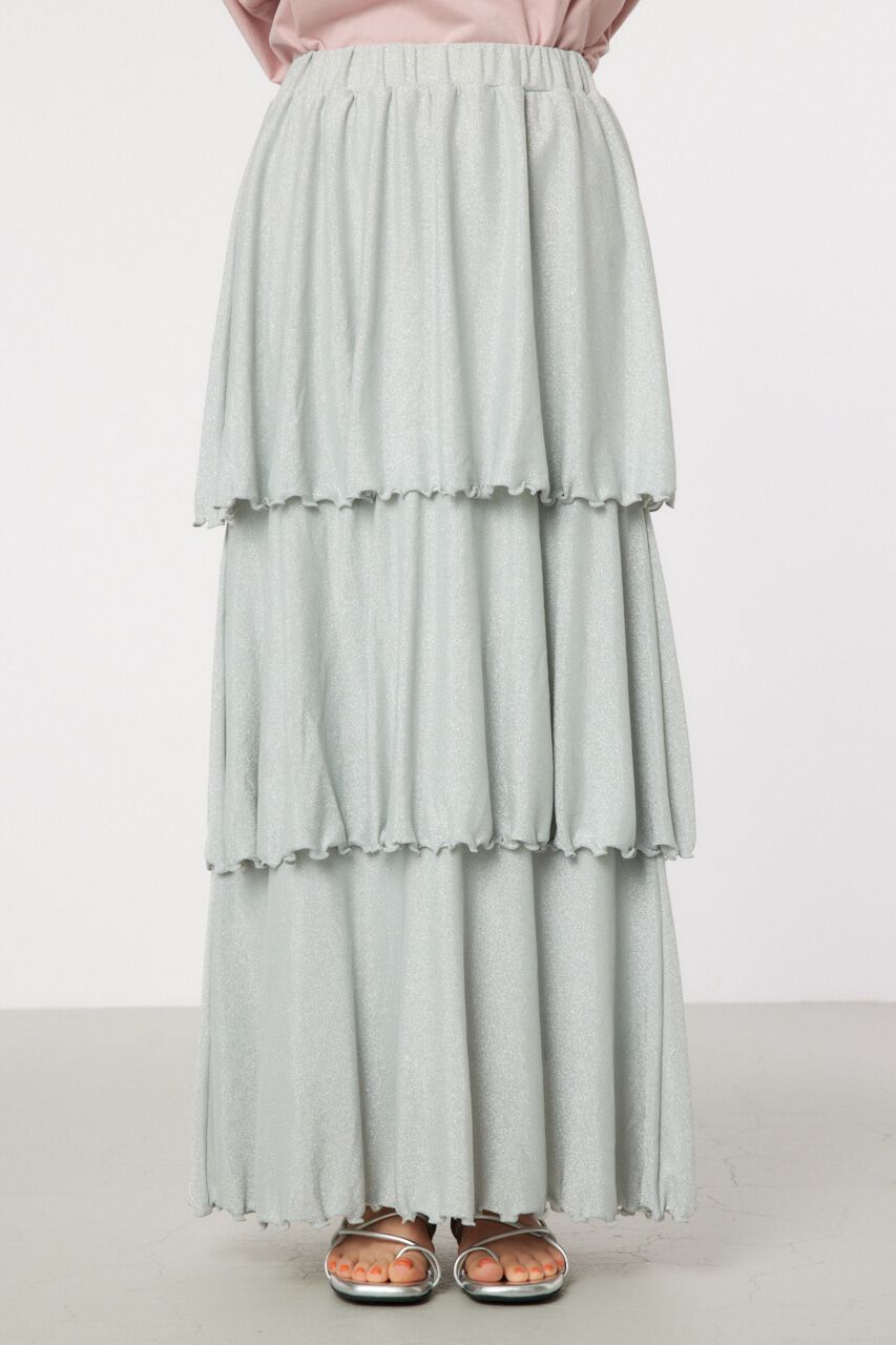 RODEO CROWNS「ラメカットティアードスカート」|スカート|