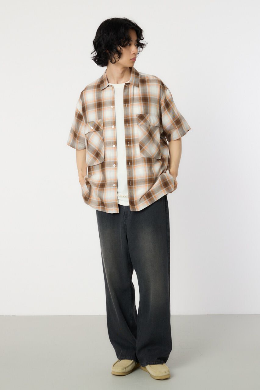 RODEO CROWNS「オンブレーチェックワークシャツ」|シャツ・ブラウス|