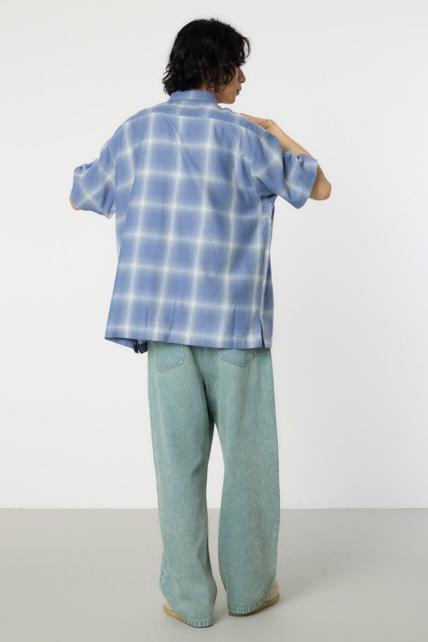 RODEO CROWNS「オンブレーチェックワークシャツ」|シャツ・ブラウス|