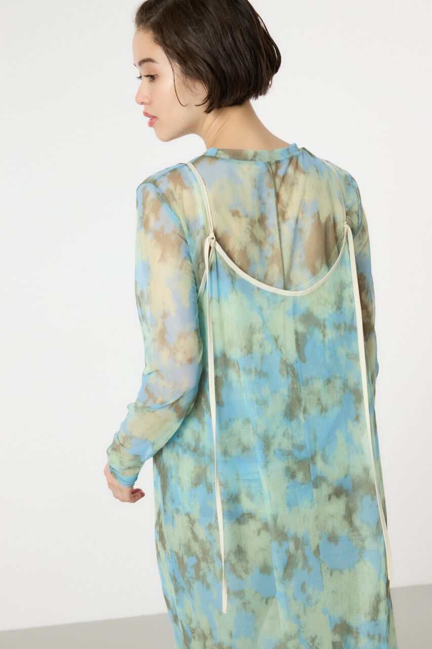 RODEO CROWNS「ニュアンスパターンシアーキャミワンピース」|ワンピース|