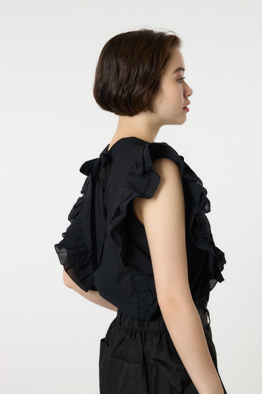 RODEO CROWNS「ノースリーブフリルブラウス」|タンクトップ|