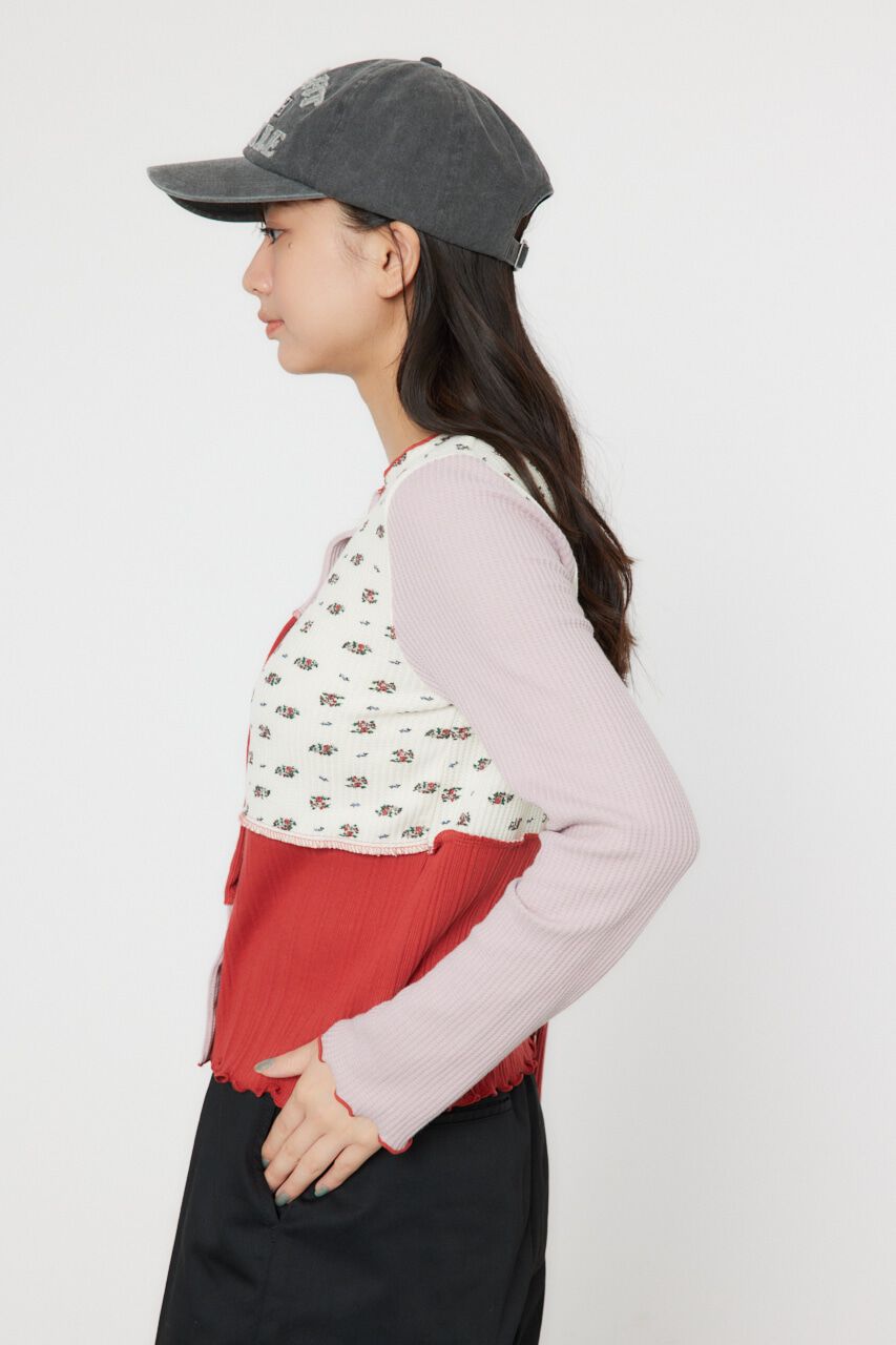 RODEO CROWNS「パッチワーク2WAYリブトップス」|Tシャツ・カットソー|