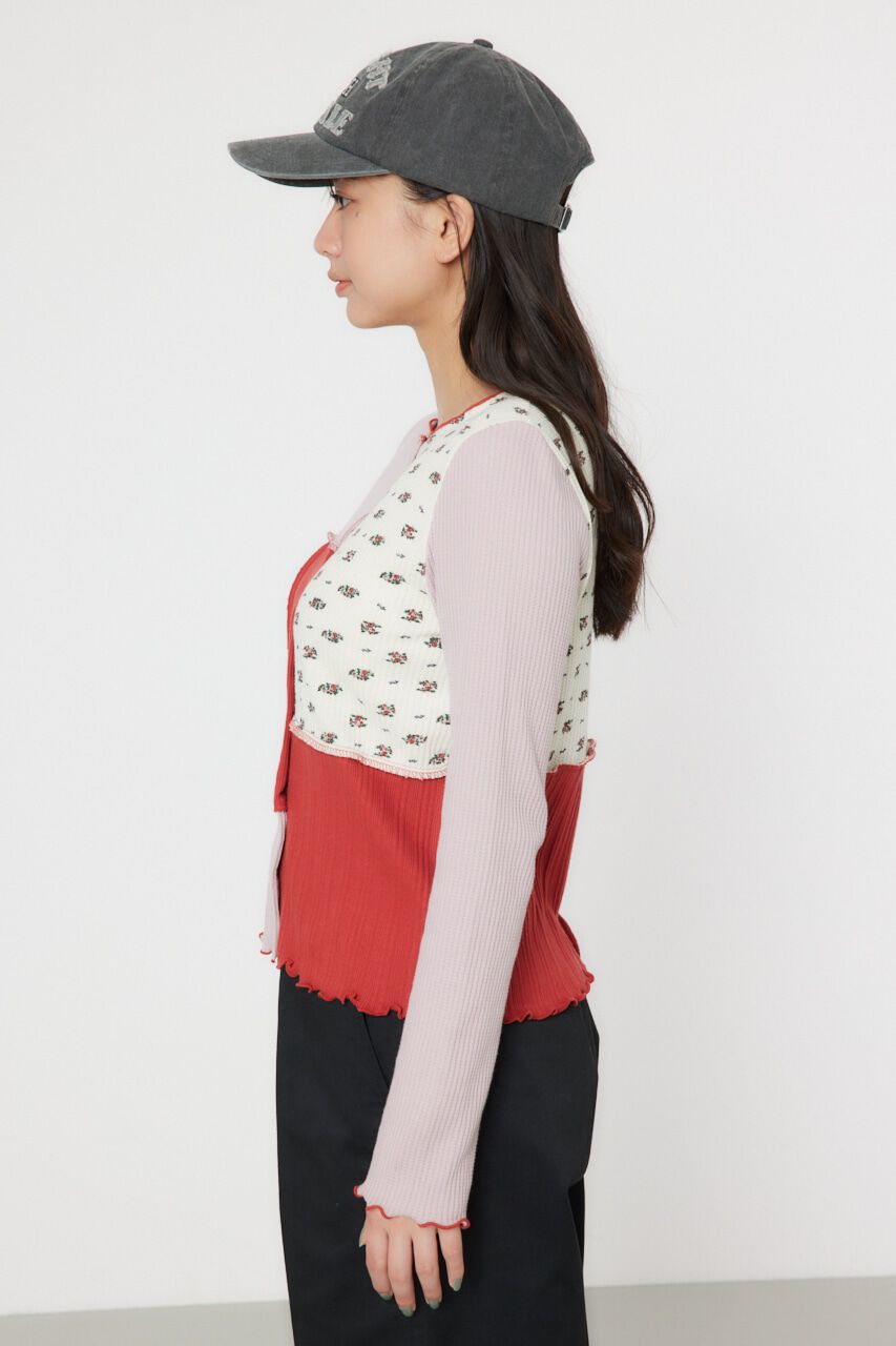 RODEO CROWNS「パッチワーク2WAYリブトップス」|Tシャツ・カットソー|