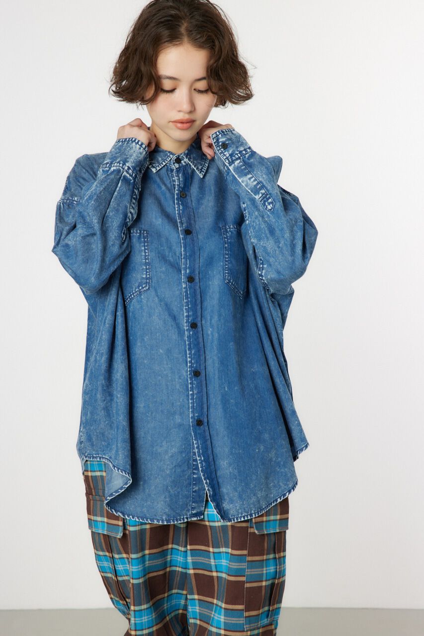 RODEO CROWNS「CHEMICAL WASH シャツ」|シャツ・ブラウス|