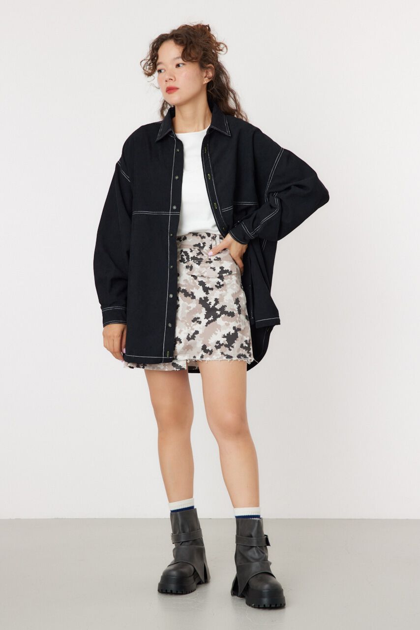 RODEO CROWNS「アシンメトリープリーツスカート」|スカート|