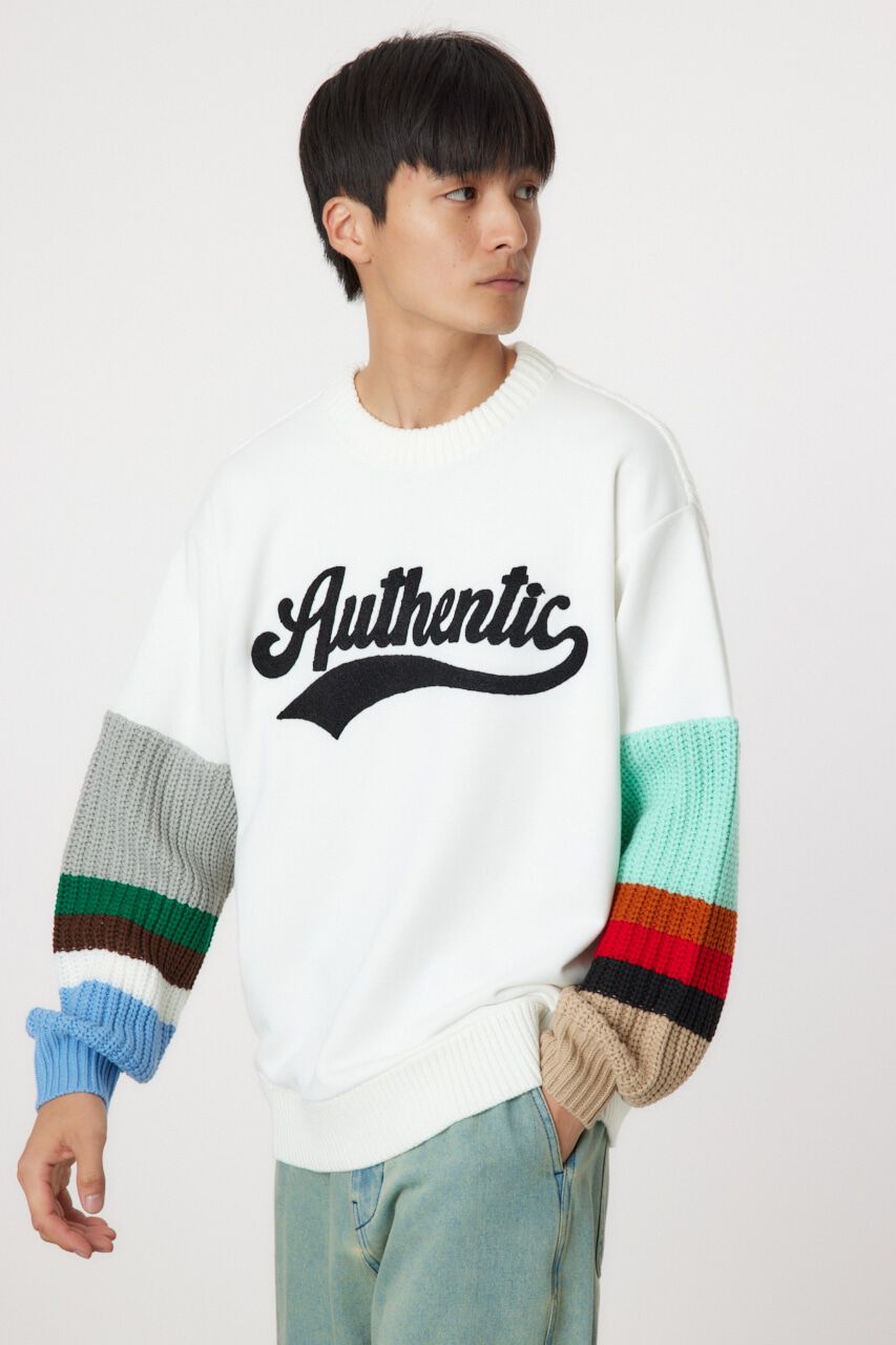 RODEO CROWNS「border sleeve ニット」|ニット・セーター|