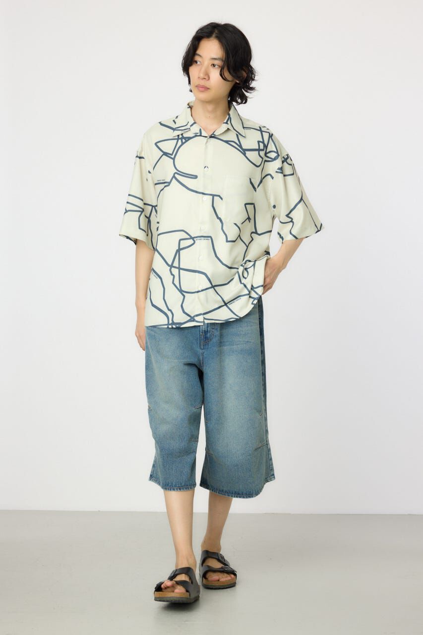 RODEO CROWNS「アブストラクトホエールシャツ」|シャツ・ブラウス|