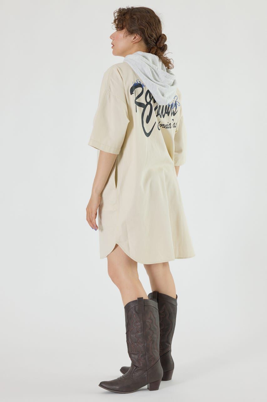 RODEO CROWNS「ショートスリーブミリタリーシャツワンピース」|ワンピース|