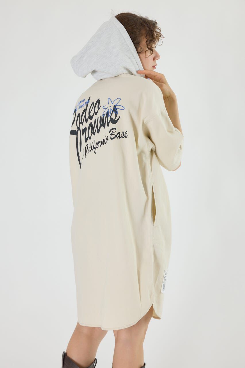 RODEO CROWNS「ショートスリーブミリタリーシャツワンピース」|ワンピース|