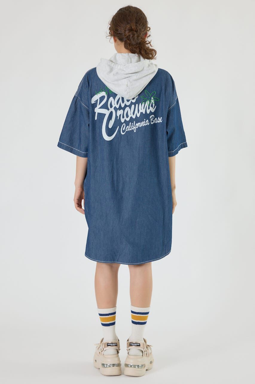 RODEO CROWNS「ショートスリーブミリタリーシャツワンピース」|ワンピース|