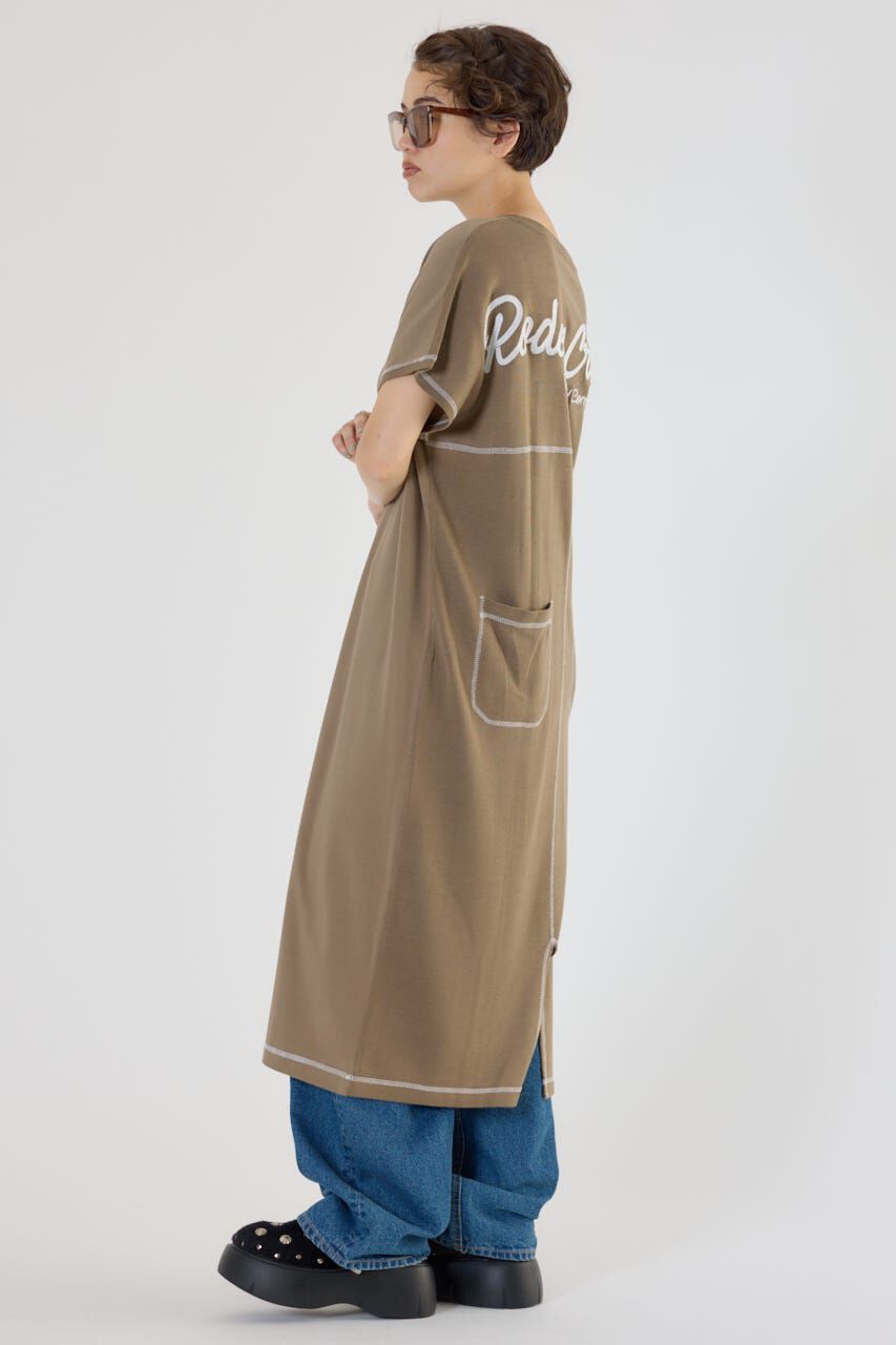 RODEO CROWNS「配色ステッチニットコンビワンピース」|ワンピース|