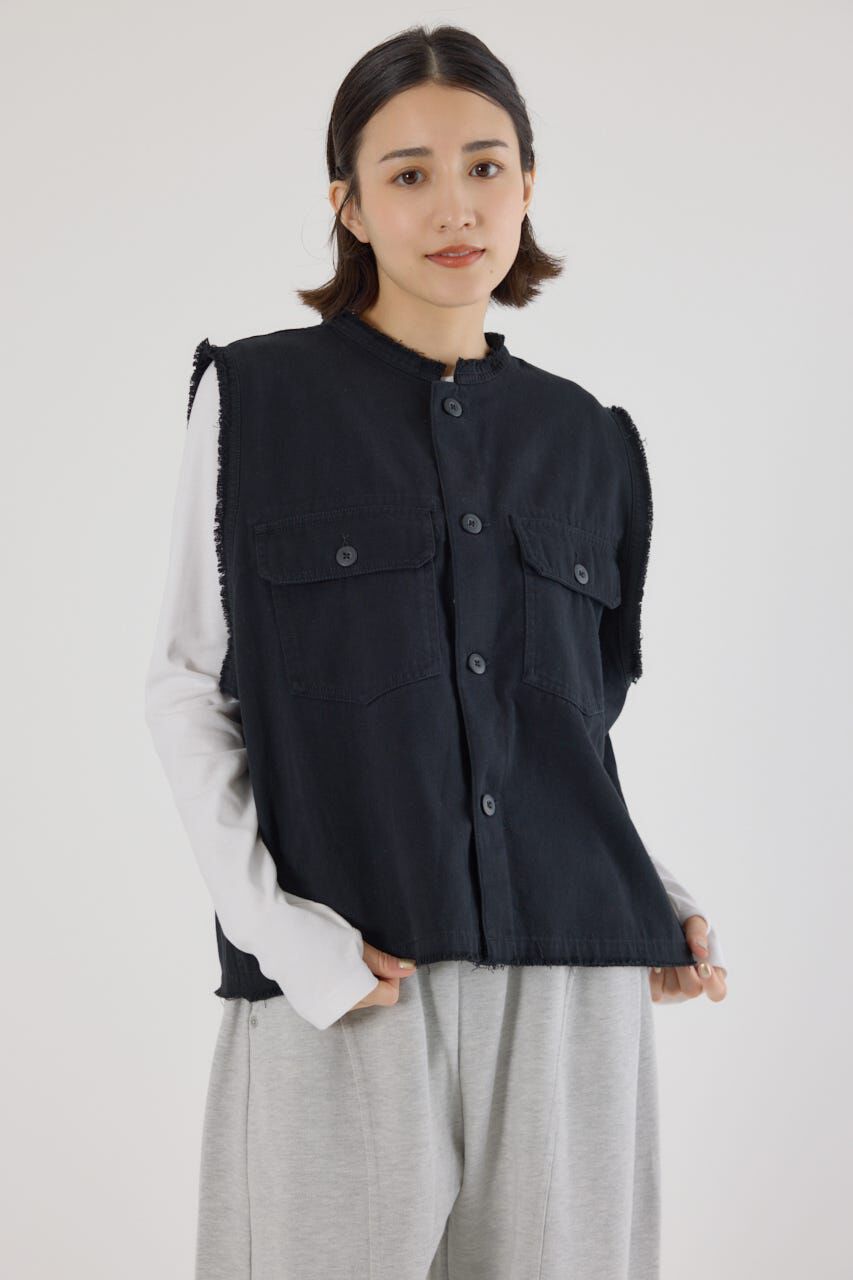 RODEO CROWNS「バックフリルベスト」|ダウンベスト・ベスト|