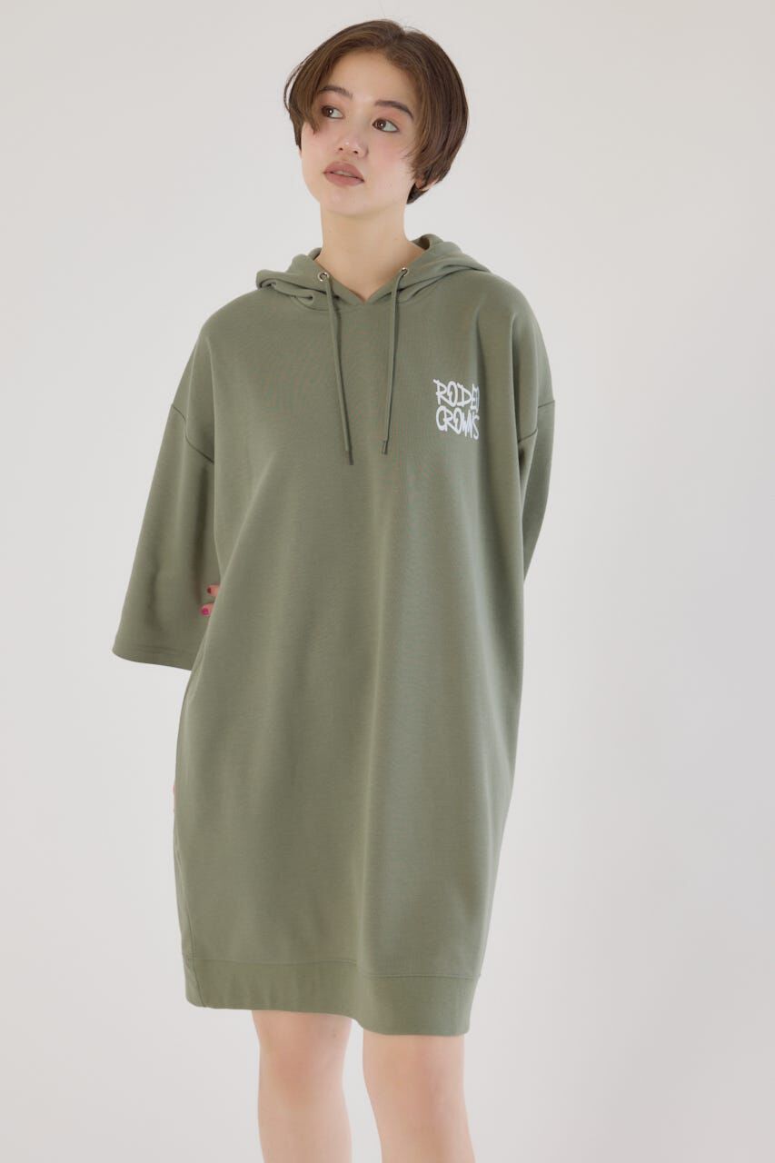 RODEO CROWNS「Right shoulder LOGOパーカーワンピース」|ワンピース|KHA