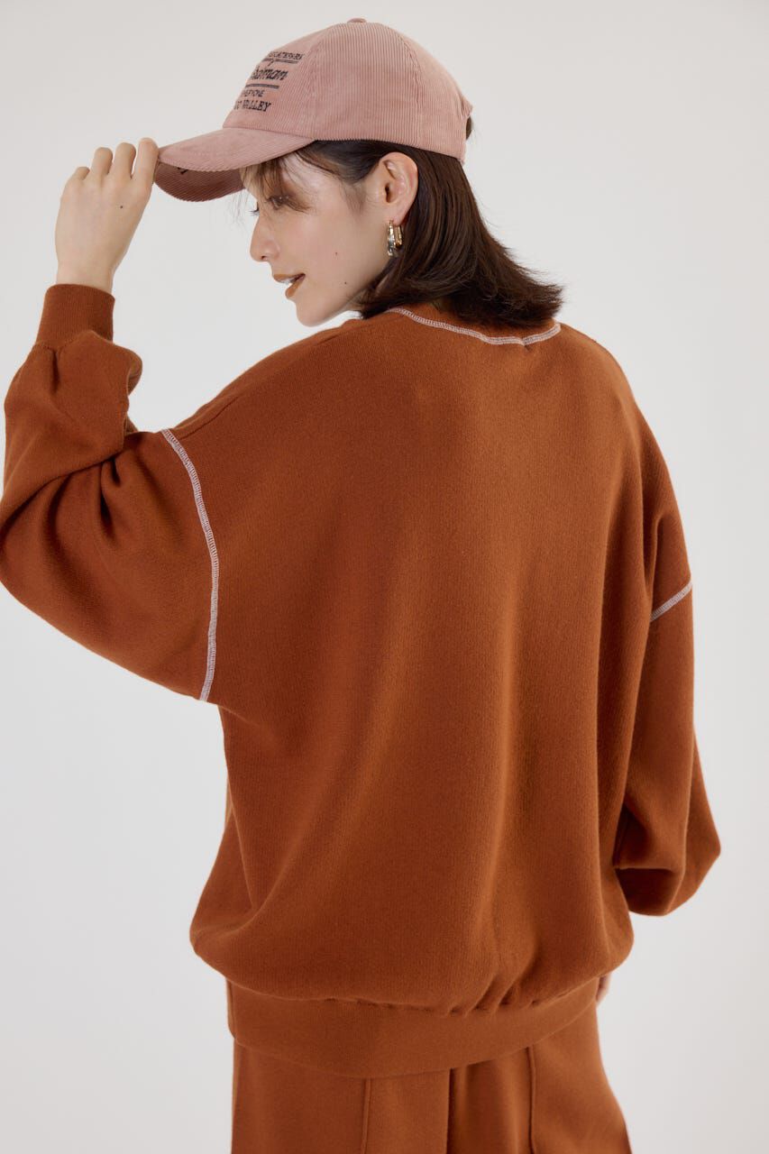 RODEO CROWNS「スウェットライク Vネックトップス」|ニット・セーター|