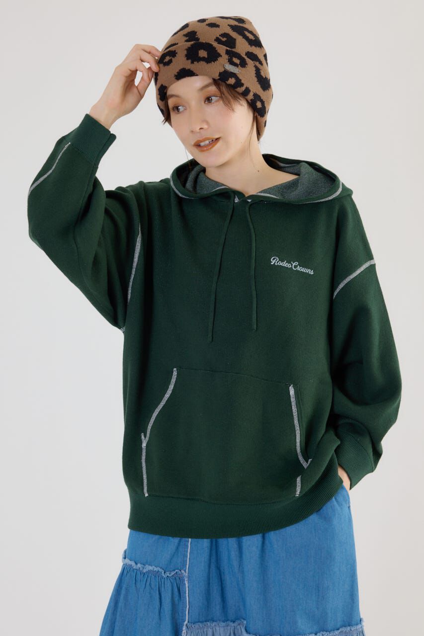 RODEO CROWNS「スウェットライクジャガードロゴフーディー」|パーカー|