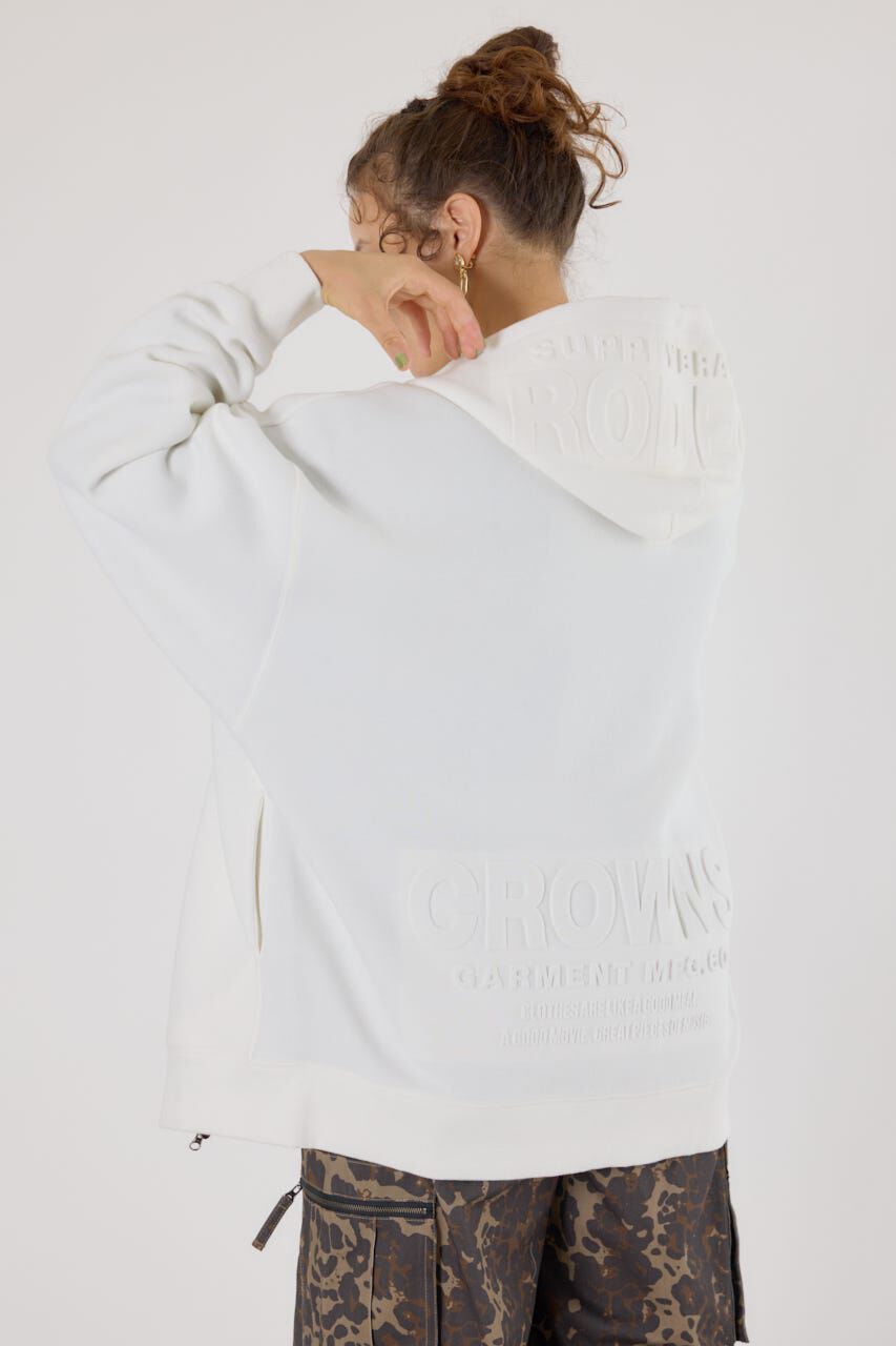 RODEO CROWNS「エンボスBIG ZIPパーカー」|パーカー|