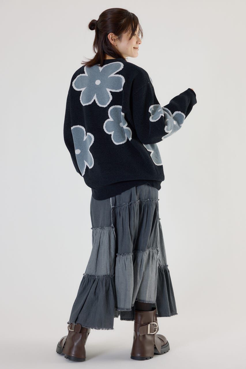 RODEO CROWNS「フラワーモールニットトップス」|ニット・セーター|