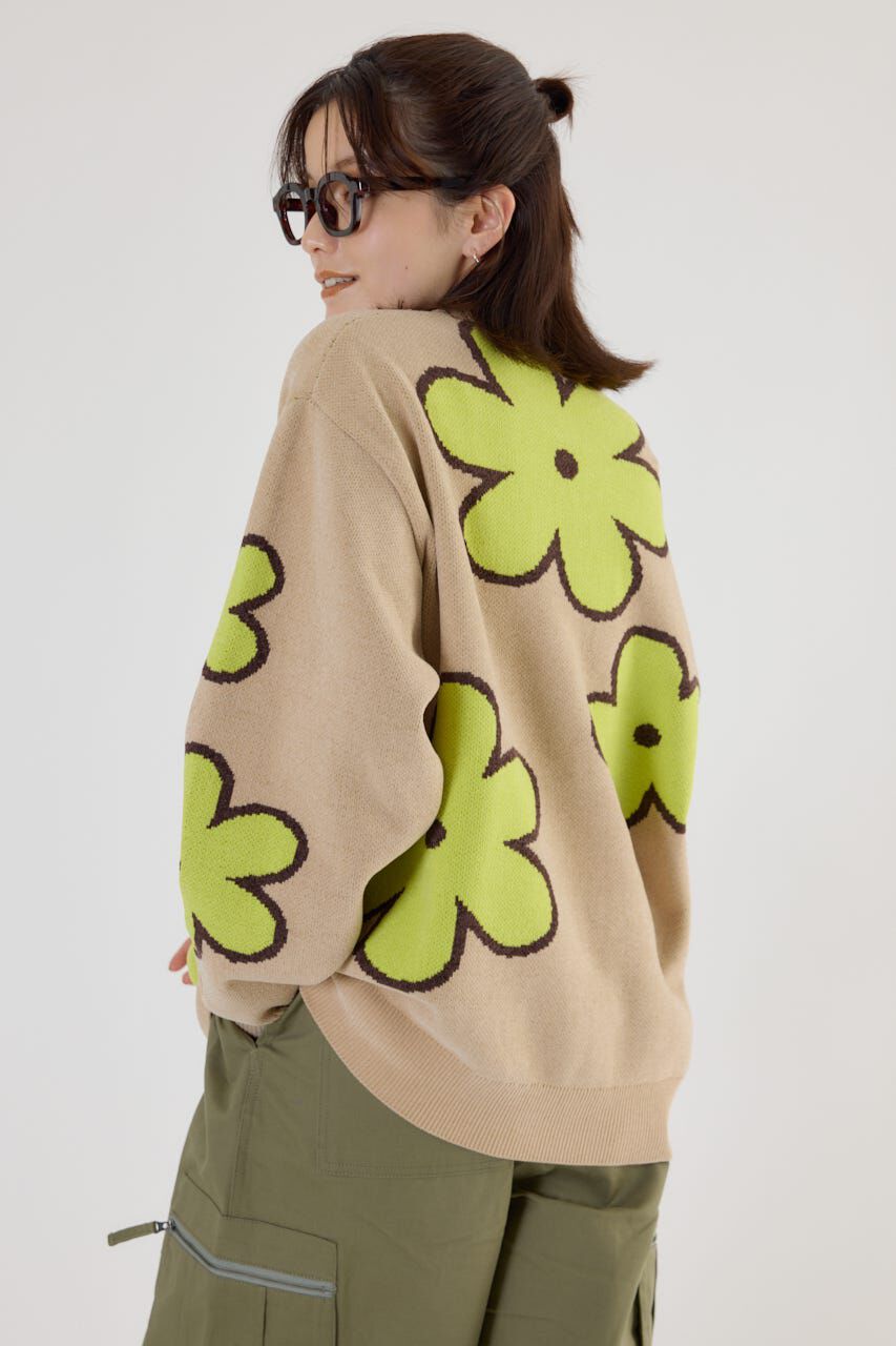 RODEO CROWNS「フラワーモールニットトップス」|ニット・セーター|