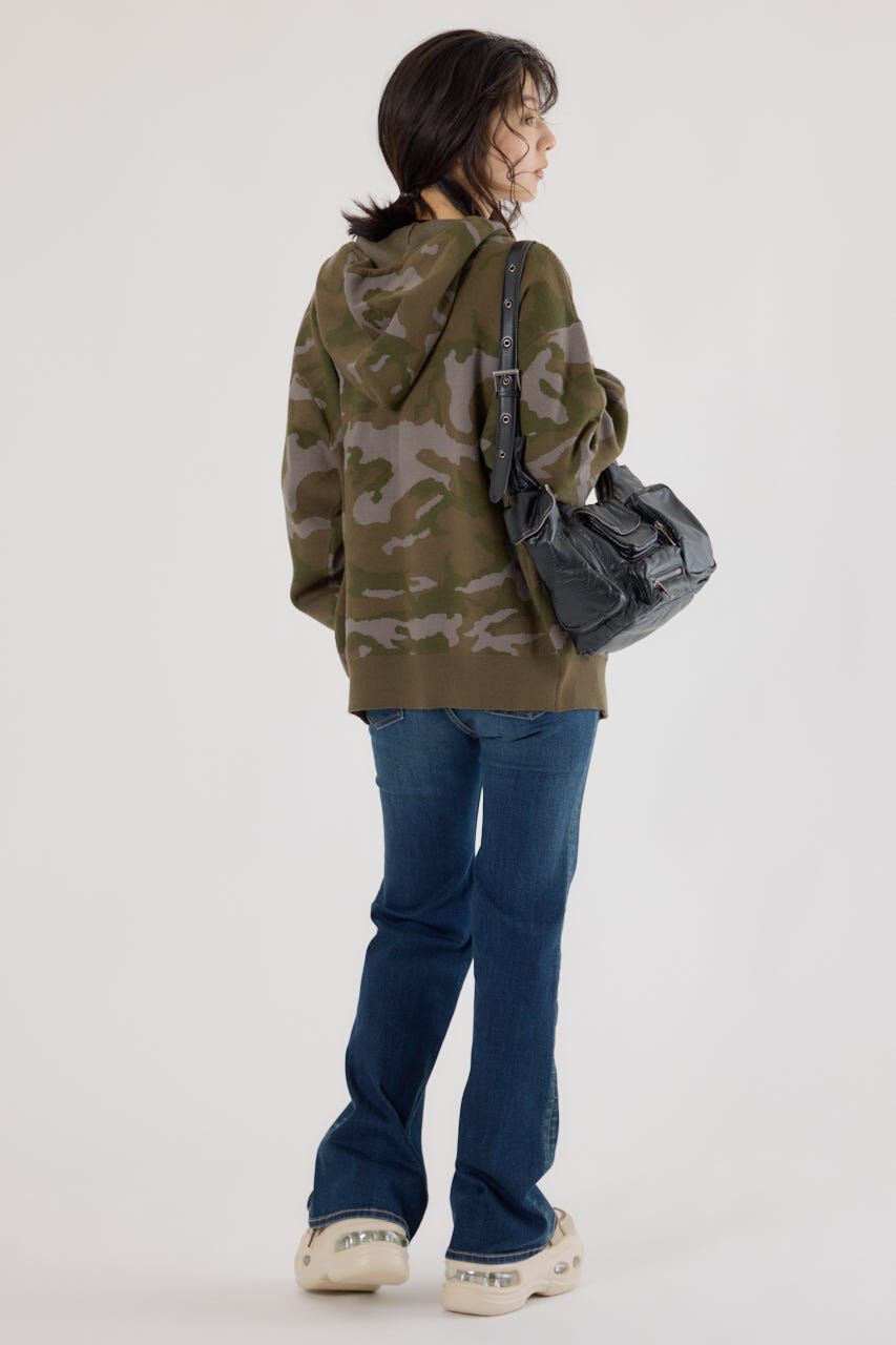 RODEO CROWNS「ジャガードニットジップパーカー」|パーカー|