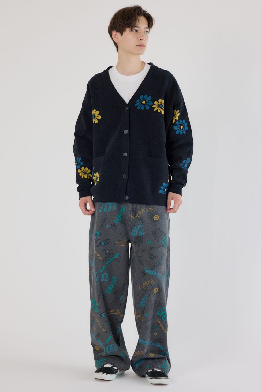 RODEO CROWNS「グラフィティーワイドデニムパンツ」|デニム|