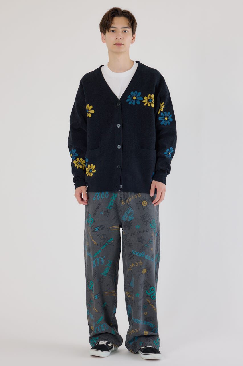 RODEO CROWNS「フォーリングフラワーニットカーディガン」|カーディガン|