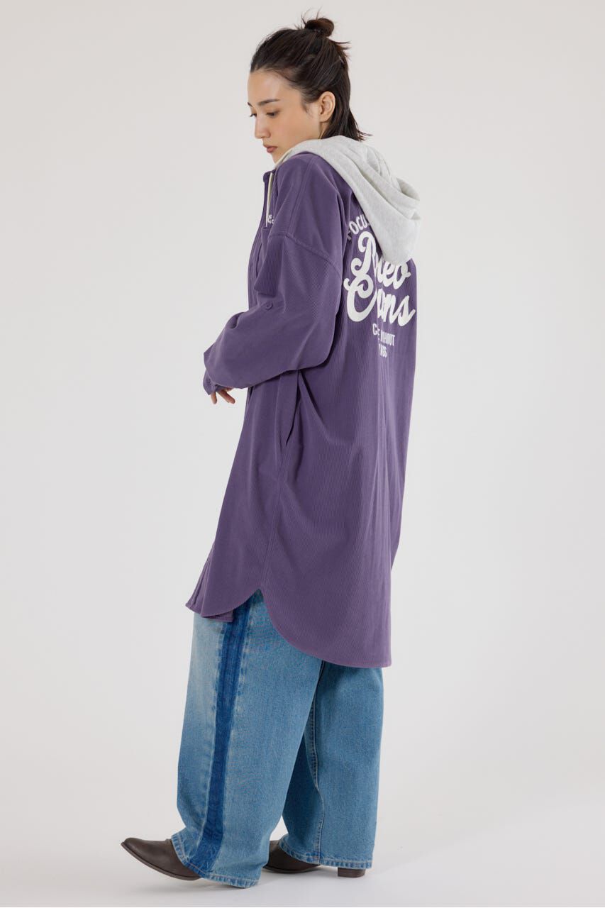 RODEO CROWNS「フード付きコーデュロイシャツワンピース」|ワンピース|