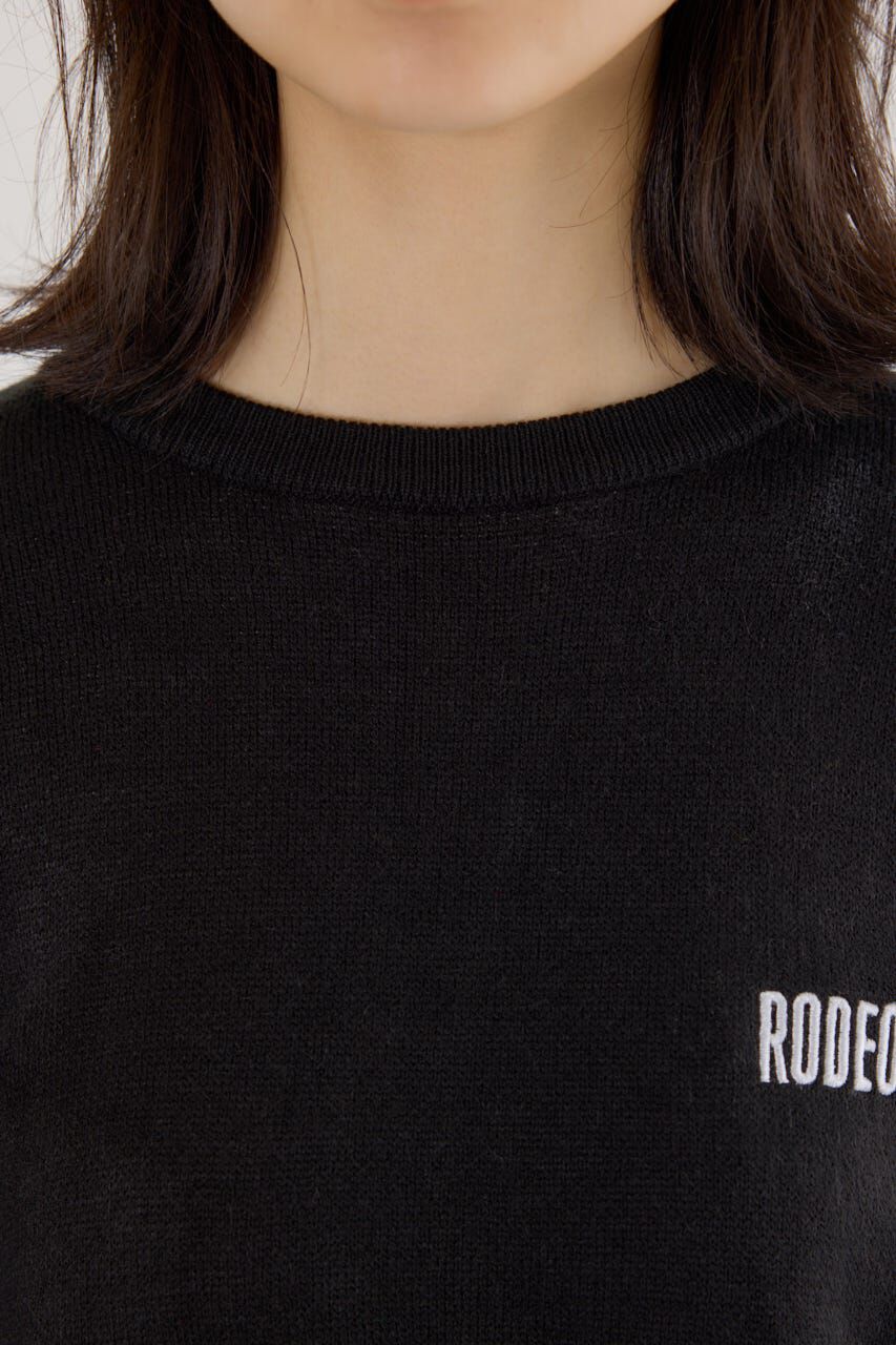 RODEO CROWNS「バックバイカラーロゴニットワンピース」|ワンピース|