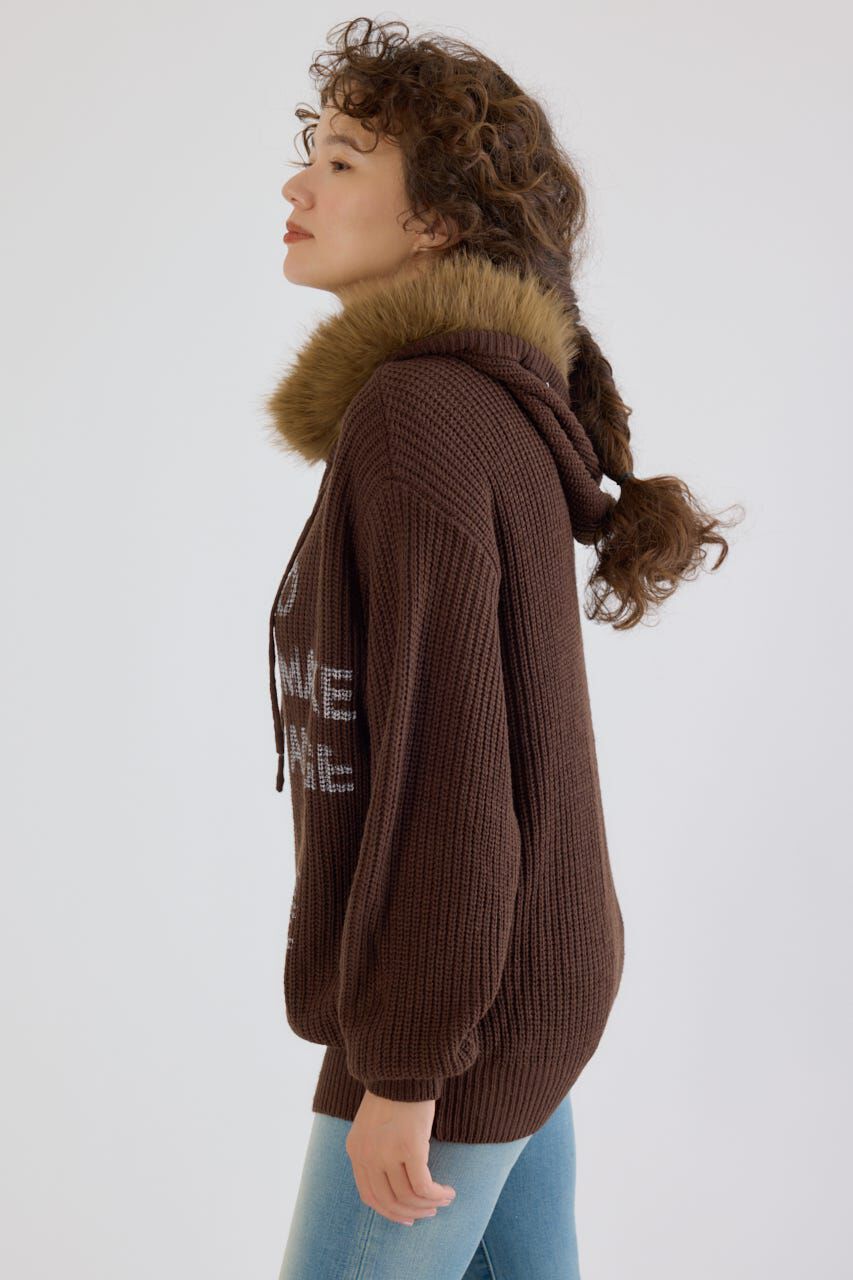 RODEO CROWNS「FADE LOGOニットジップフーディー」|パーカー|