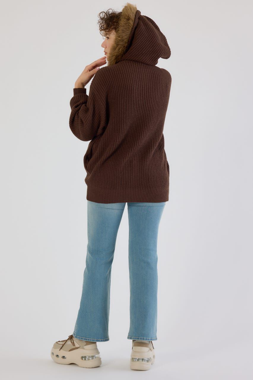 RODEO CROWNS「FADE LOGOニットジップフーディー」|パーカー|