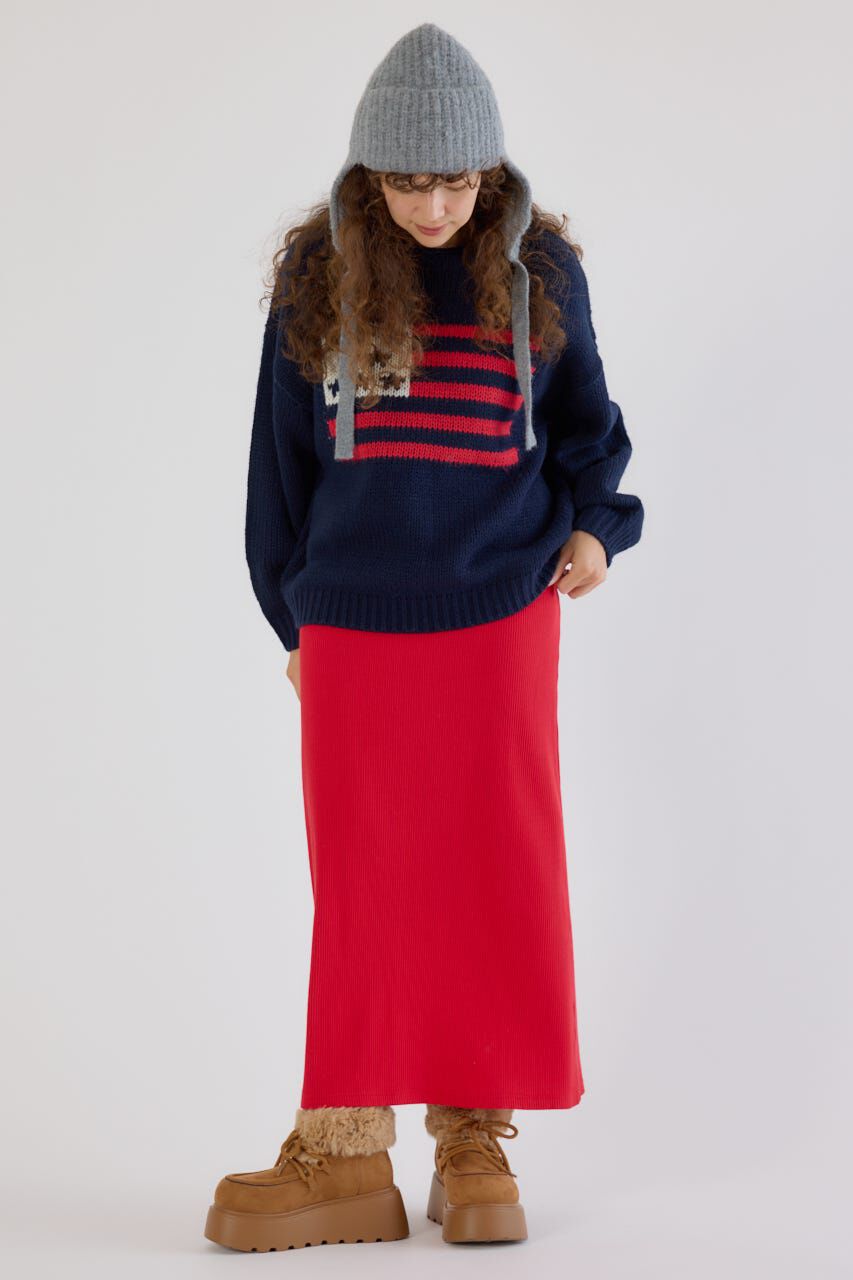 RODEO CROWNS「ローゲージジャガードニットトップス」|ニット・セーター|