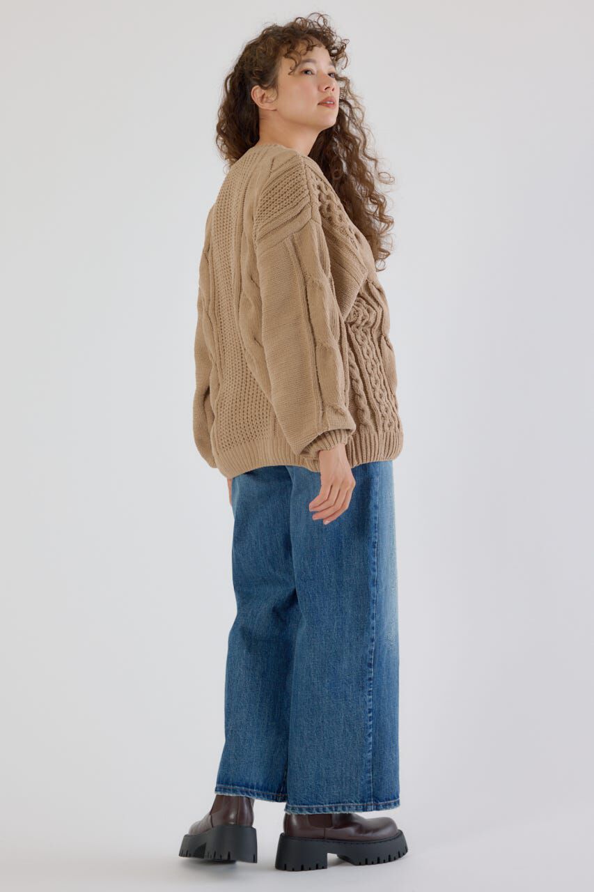 RODEO CROWNS「Vネックモールニットトップス」|ニット・セーター|