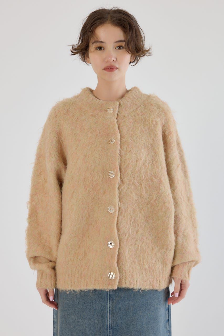 RODEO CROWNS「2WAY Fluffyシャギーニットカーディガン」|カーディガン|