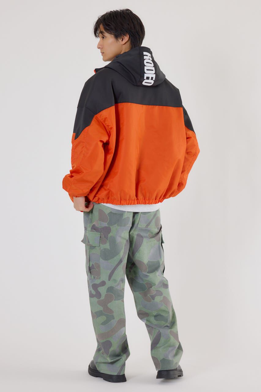 RODEO CROWNS「バイカラーフーデッドブルゾン」|ブルゾン・スタジャン|