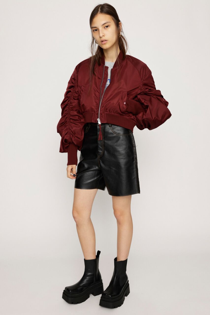 SLY「CROP GATHER MA-1」|ブルゾン・スタジャン|