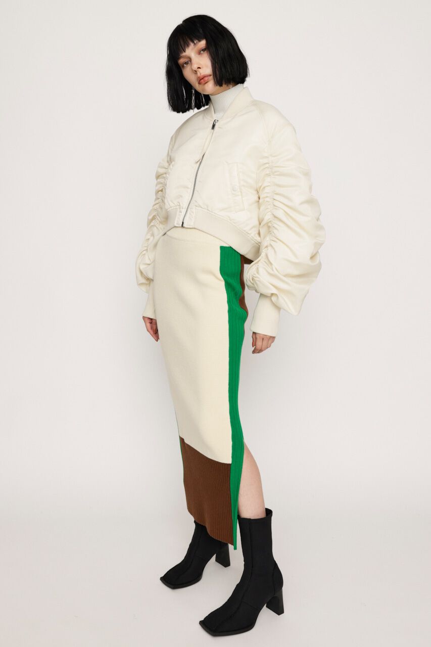 SLY「MILANO RIB ミディアムスカート」|スカート|