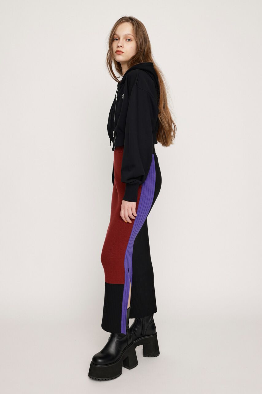 SLY「MILANO RIB ミディアムスカート」|スカート|