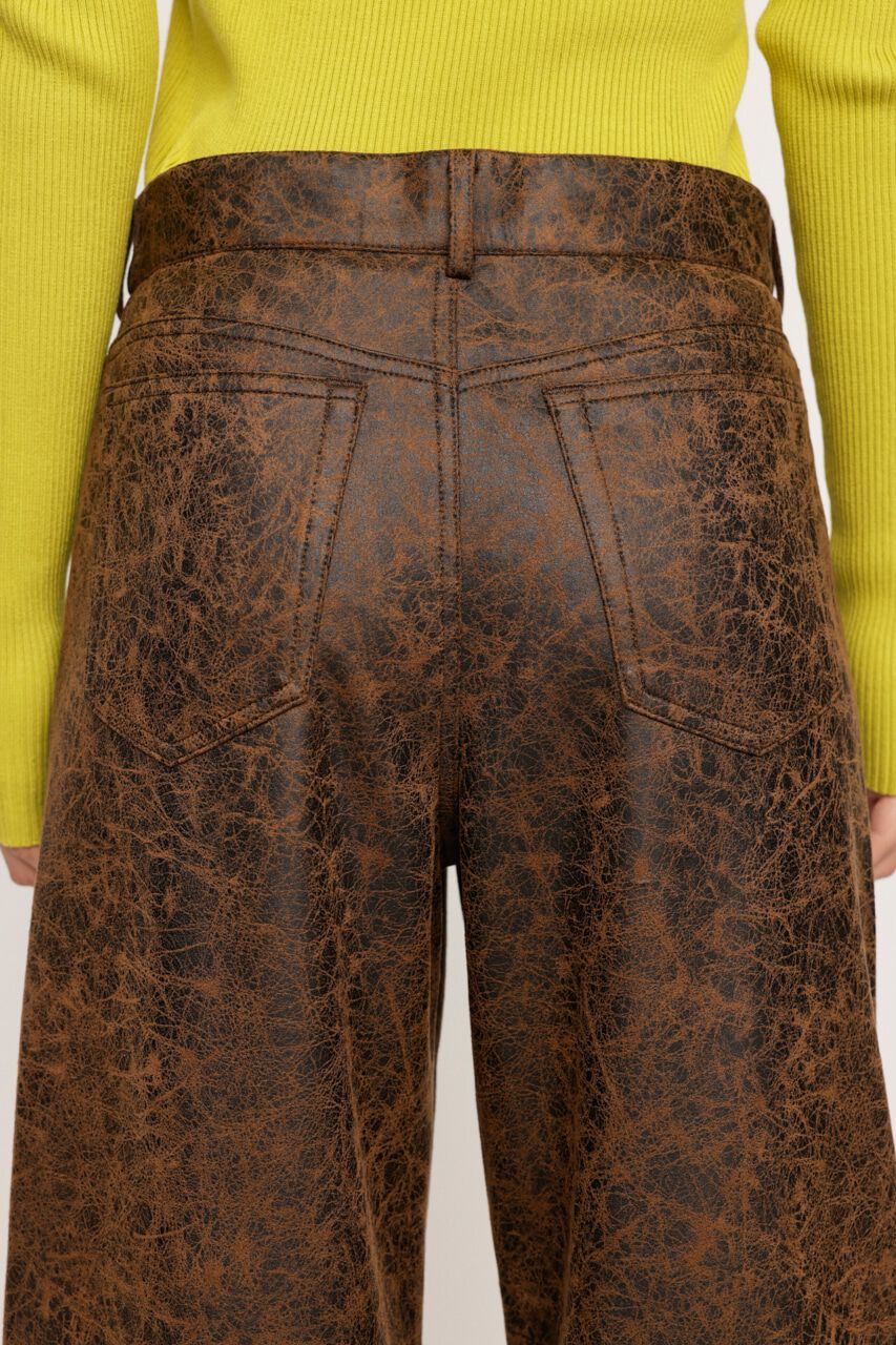 SLY「L／W CRACK F／LEATHER パンツ」|その他|