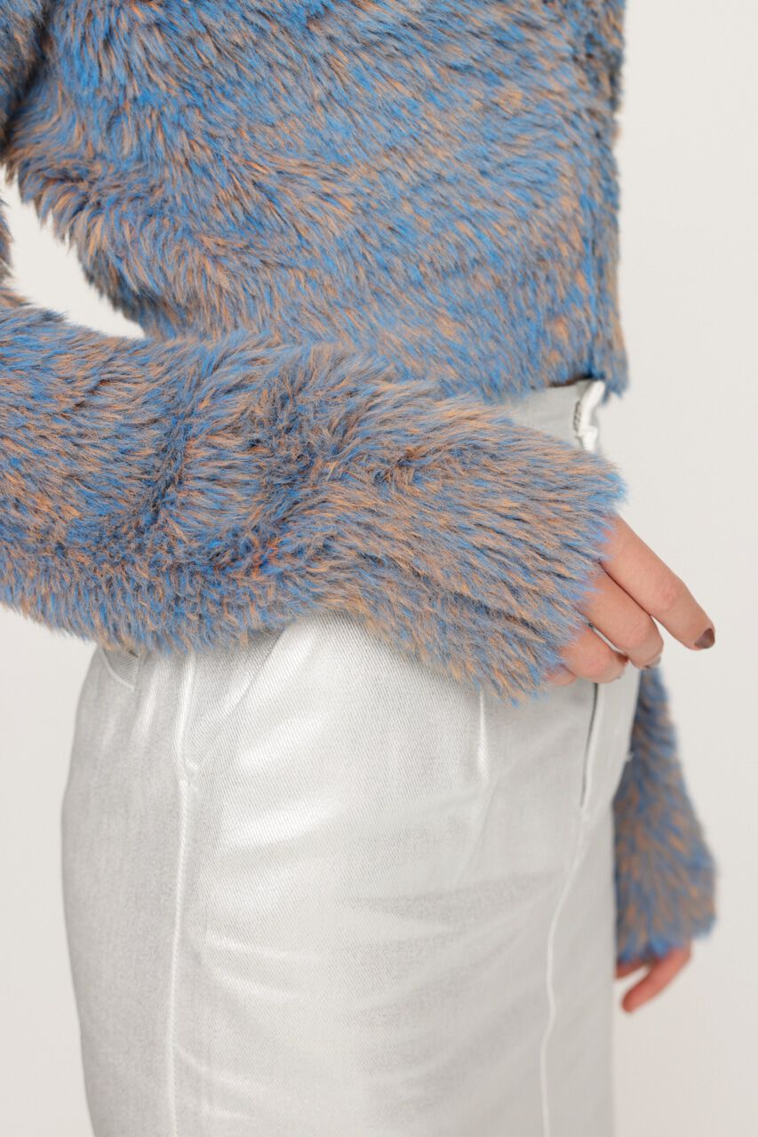 SLY「MINKY CROPPED COMPACT カーディガン」|カーディガン|