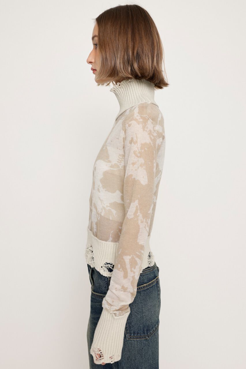 SLY「SHEER GLITTER JQ トップス」|ニット・セーター|