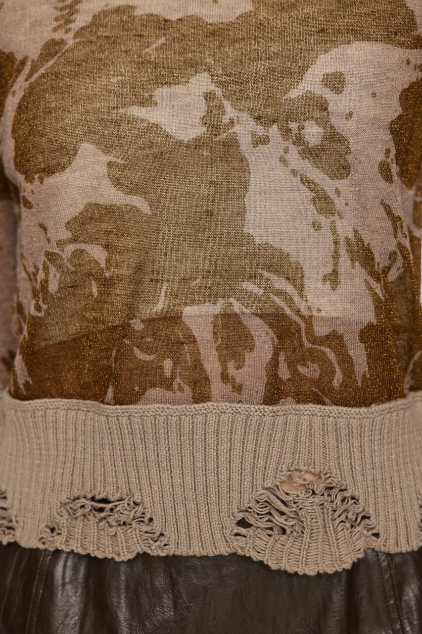 SLY「SHEER GLITTER JQ トップス」|ニット・セーター|