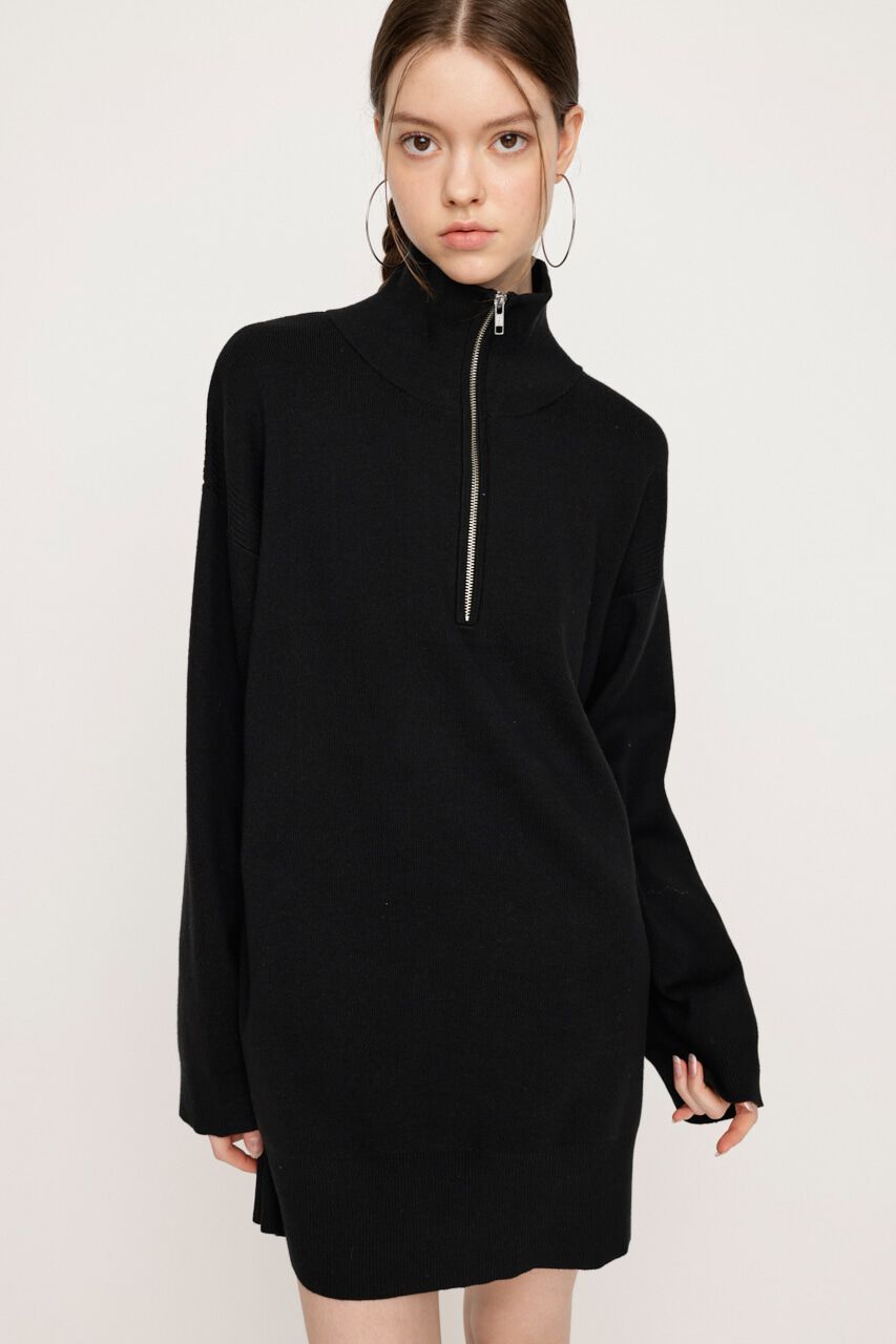 SLY「HALF ZIP H／N LOOSELY ワンピース」|ワンピース|