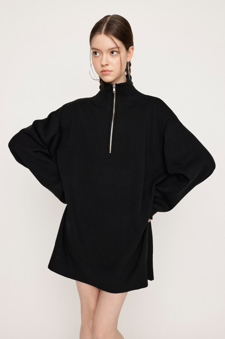 SLY「HALF ZIP H／N LOOSELY ワンピース」|ワンピース|