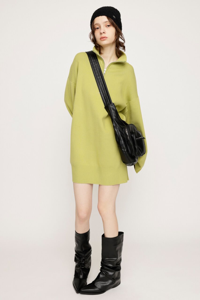 SLY「HALF ZIP H／N LOOSELY ワンピース」|ワンピース|