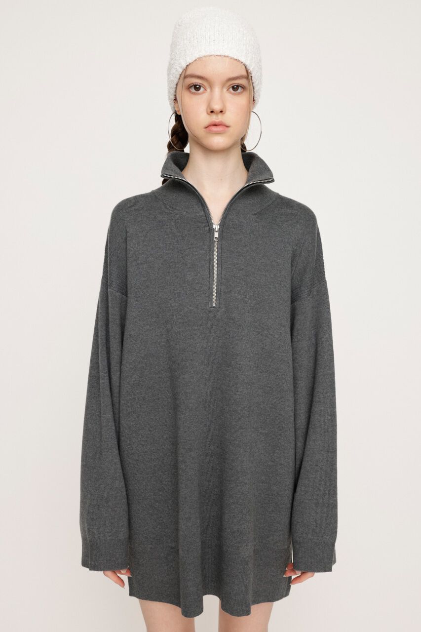 SLY「HALF ZIP H／N LOOSELY ワンピース」|ワンピース|T.GRY